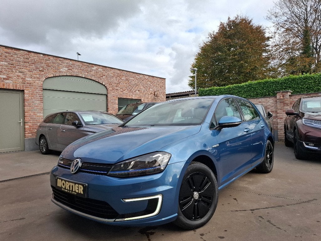 VW e-Golf , Vol Elektrisch , 1ste eig , 2 jaar Garantie !!, Auto's, Dealer onderhouden, Stof, Zwart, Blauw