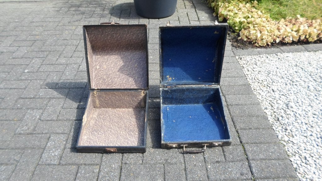 2 oude accordeon koffers, Antiek en Kunst, Ophalen