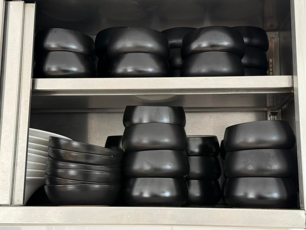 Kommen voor horeca 34 stuks zwart wit, Ophalen