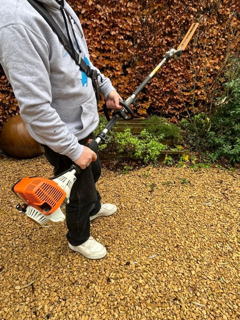 STIHL combisysteem KM 90, Tuin en Terras, Ophalen, Zo goed als nieuw, Overige soorten, Stilh