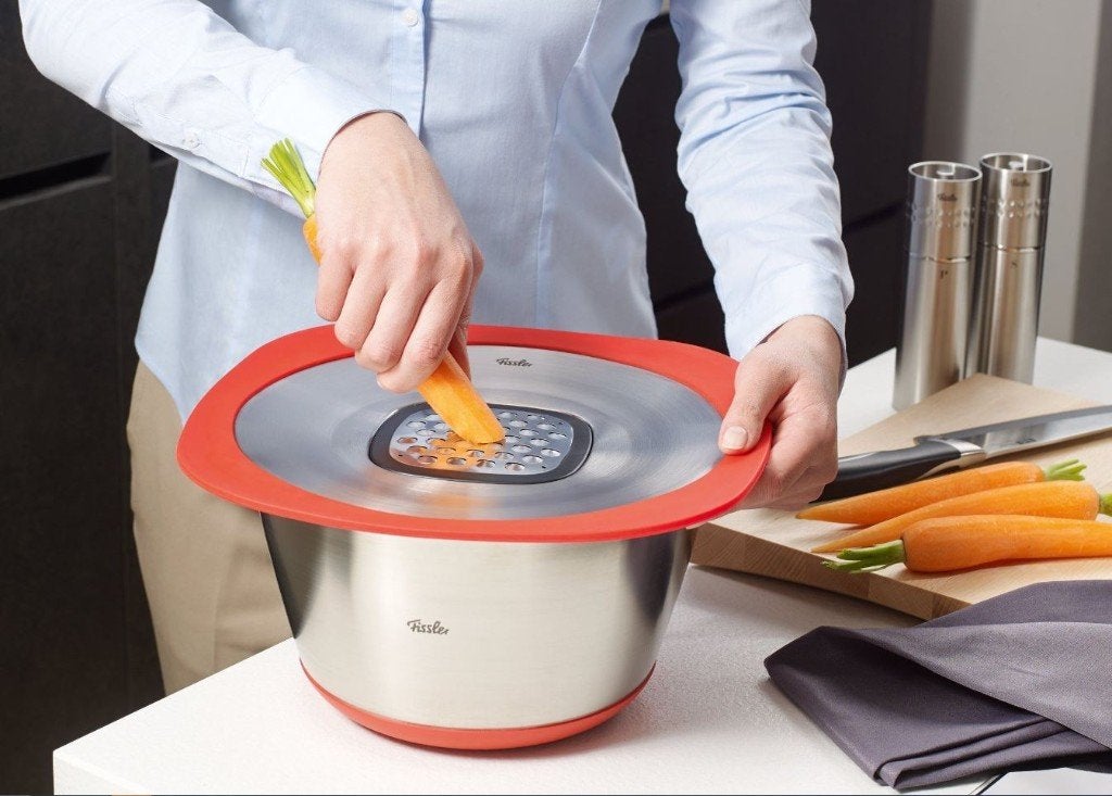 Nieuw | Fissler Q! Multitalent universeel deksel | OP=OP, Huis en Inrichting, Keuken | Potten en Pannen, Overige materialen, Met handvatten