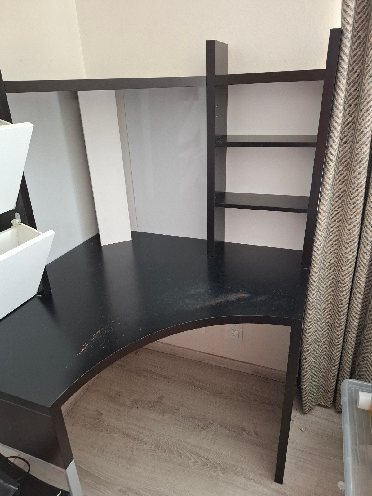 bureau avec les étagères ci-dessus, Maison & Meubles, Espace de rangement, 100 cm, Utilisé, IKEA