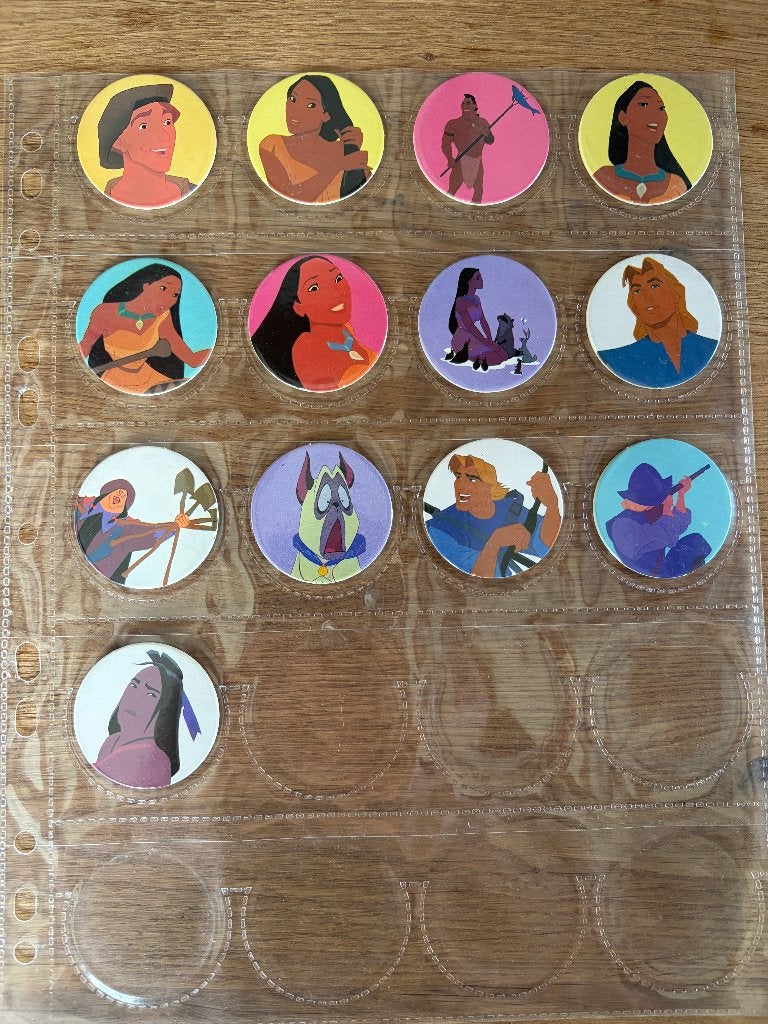 Panini Caps Disney - Pocahontas (1995) 13 flippo's, Verzamelen, Ophalen of Verzenden, Verzameling