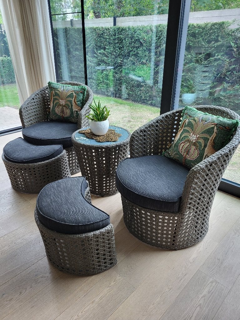 lounge set, Gebruikt, Rotan, Loungeset, Ophalen