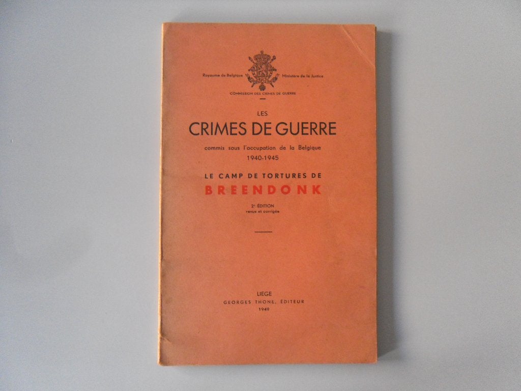 Les Crimes de Guerre - Le camp de tortures de Breendonk, Livres, Enlèvement ou Envoi, Deuxième Guerre mondiale, Utilisé, Autres sujets/thèmes