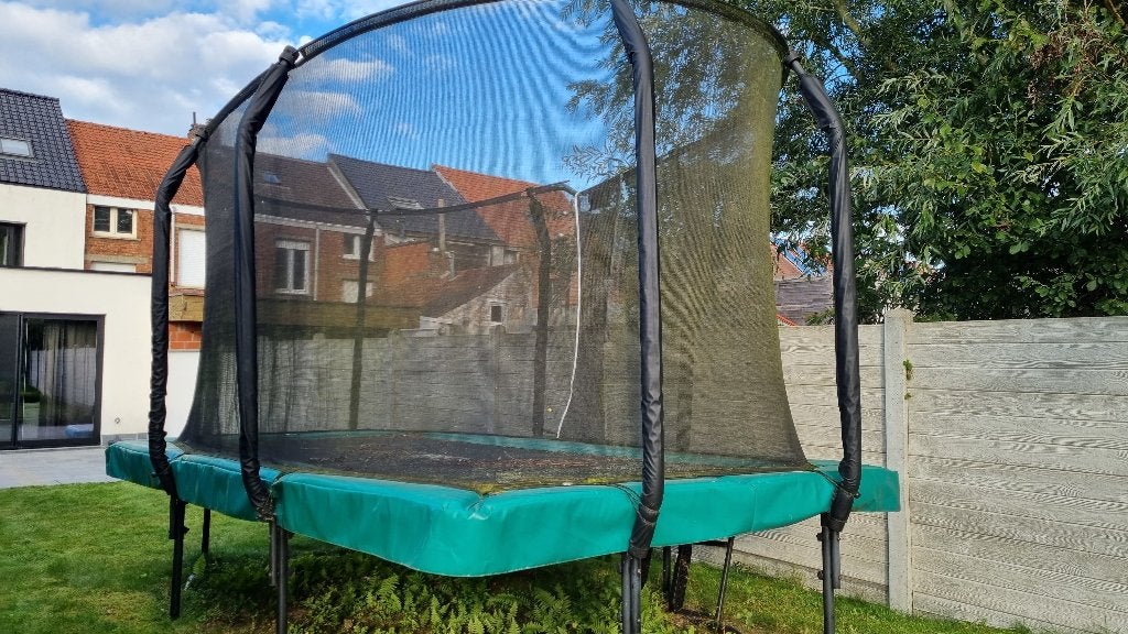 Salta First Class trampoline 244 x 427 cm – rechthoekig, Ophalen, Gebruikt
