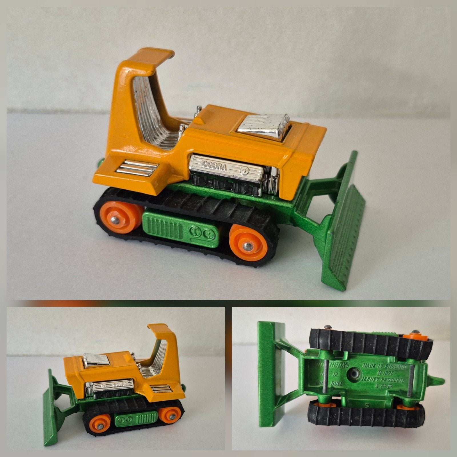 Matchbox 12-C 1975 Big Bull - Mint, Enlèvement ou Envoi, Comme neuf, Tracteur et Agriculture