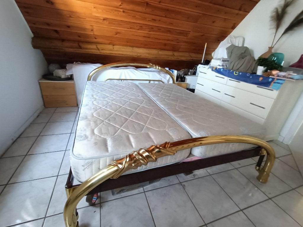 Lit Lipparini, Maison & Meubles, Chambre à coucher | Lits, Enlèvement, Utilisé, 180 cm, Autres matériaux