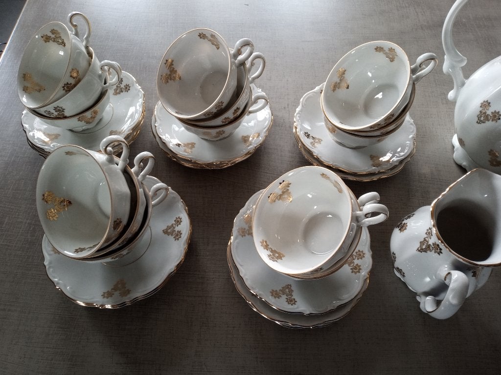 Grootmoeders koffieservies, Antiek en Kunst, Ophalen of Verzenden