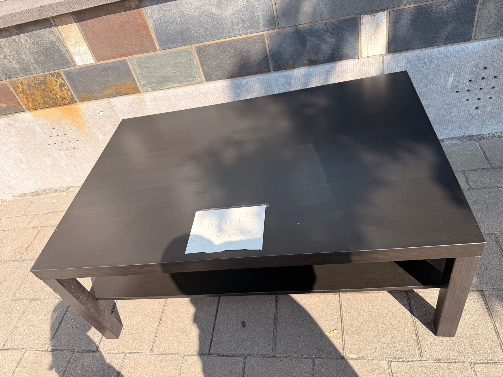 Salon tafel gratis af te halen, Enlèvement, Comme neuf
