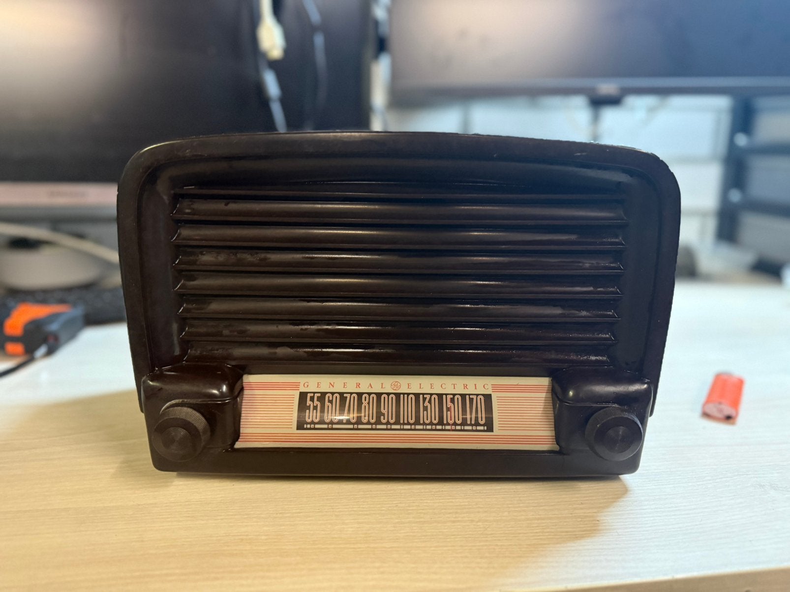 Vintage General Electric buizenradio, Enlèvement, Comme neuf, Radio