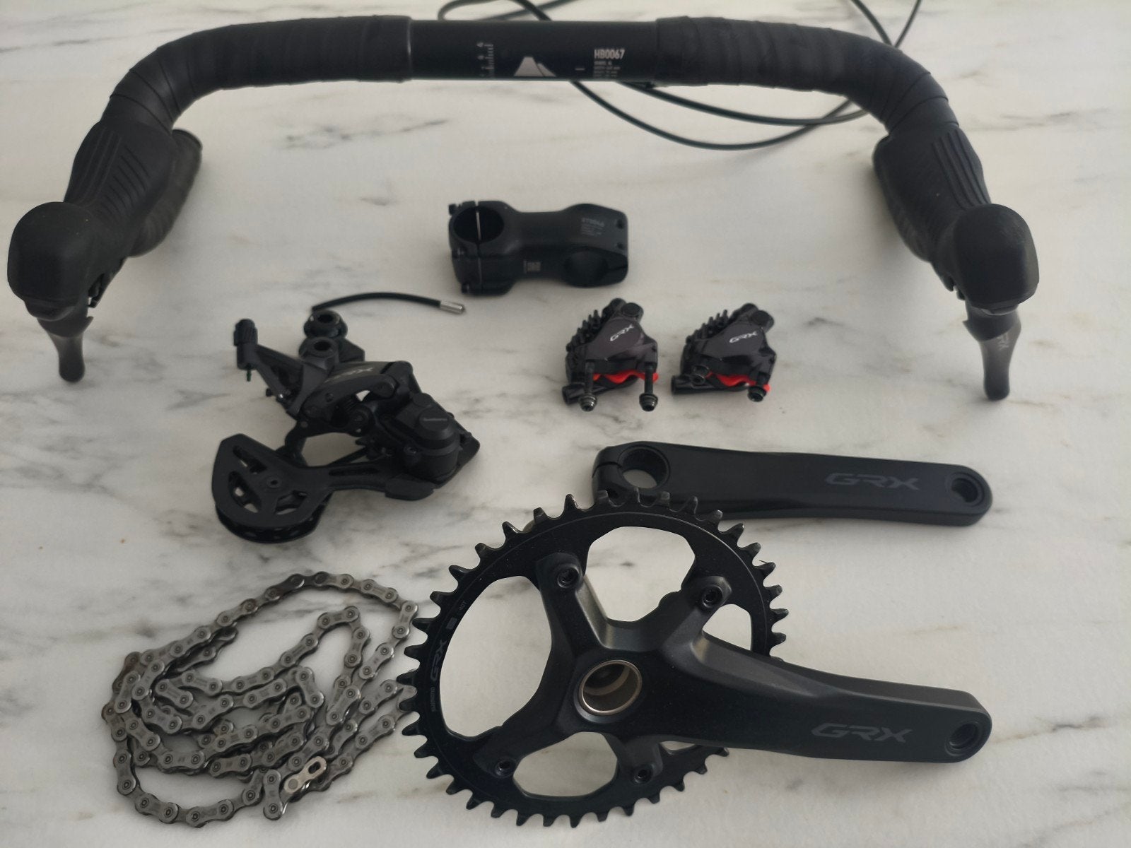 Shimano GRX 1x12 onderdelen+ stuur, Fietsen en Brommers, Ophalen of Verzenden, Stuur
