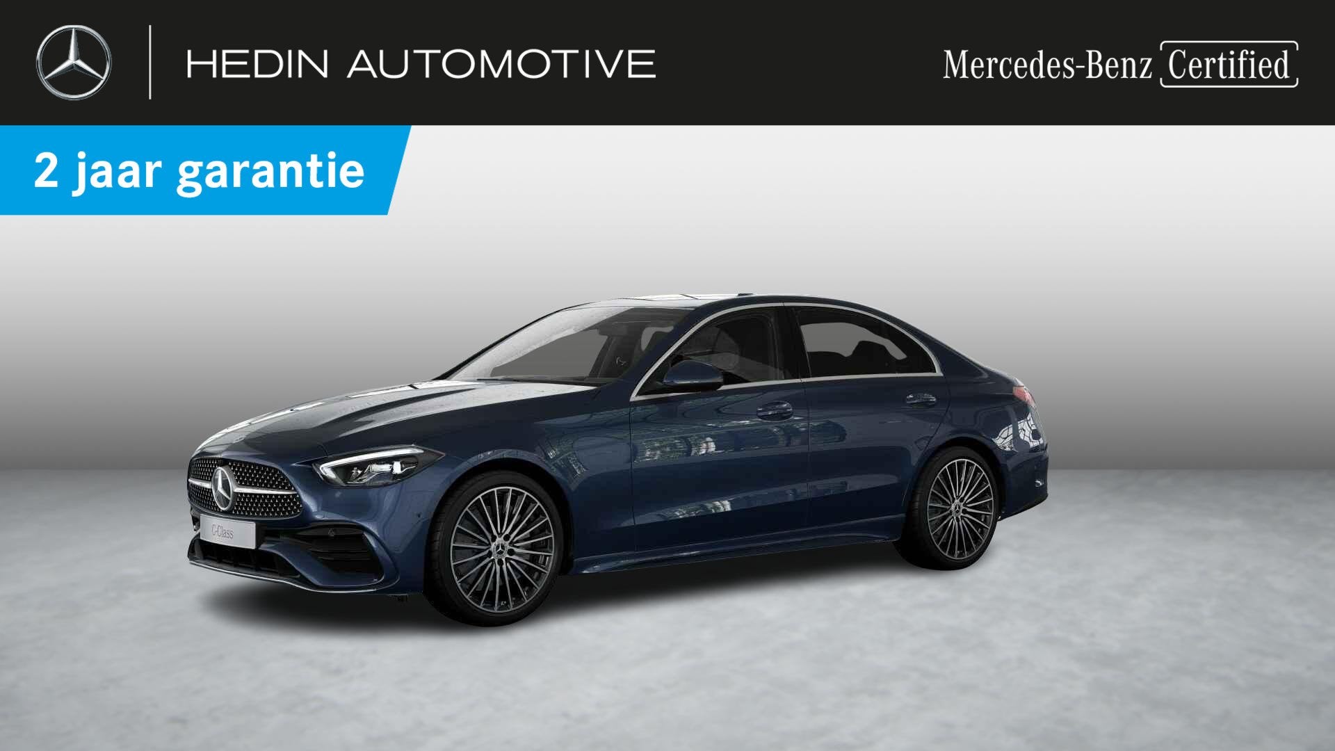 Mercedes-Benz C-klasse 180 Berline AMG Line | Dodehoekassist, Automaat, Zwart, 4 cilinders, 1625 kg