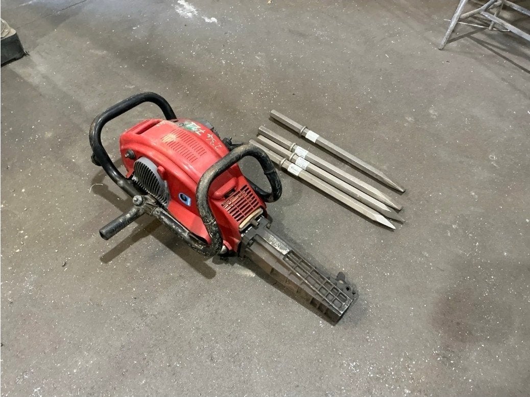 Atlas Copco Cobra PROe benzine breekhamer+ nieuwe beitels, Ophalen