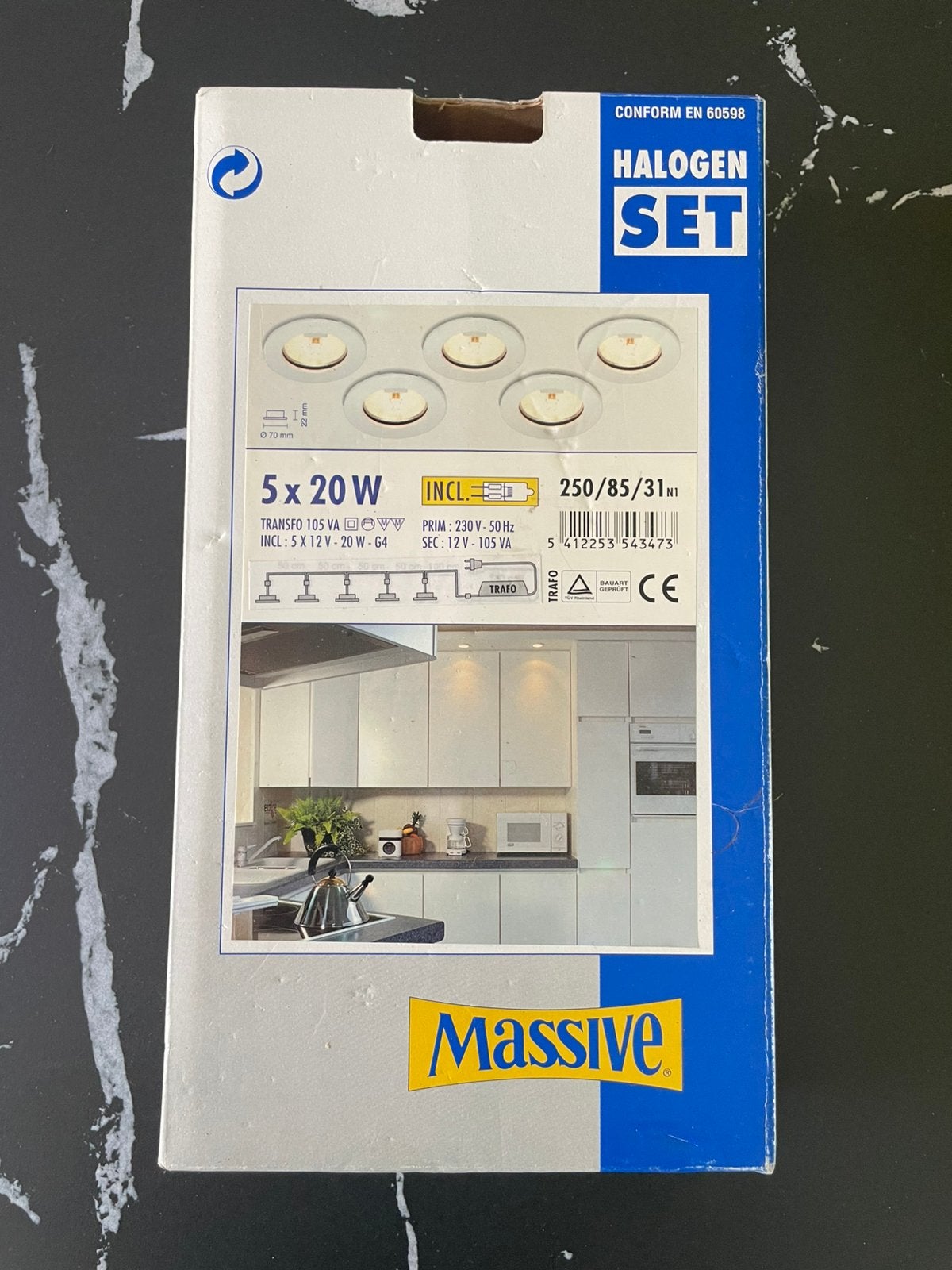 Inbouwspots, Huis en Inrichting, Ophalen of Verzenden, Zo goed als nieuw, Plafondspot of Wandspot, Halogeen
