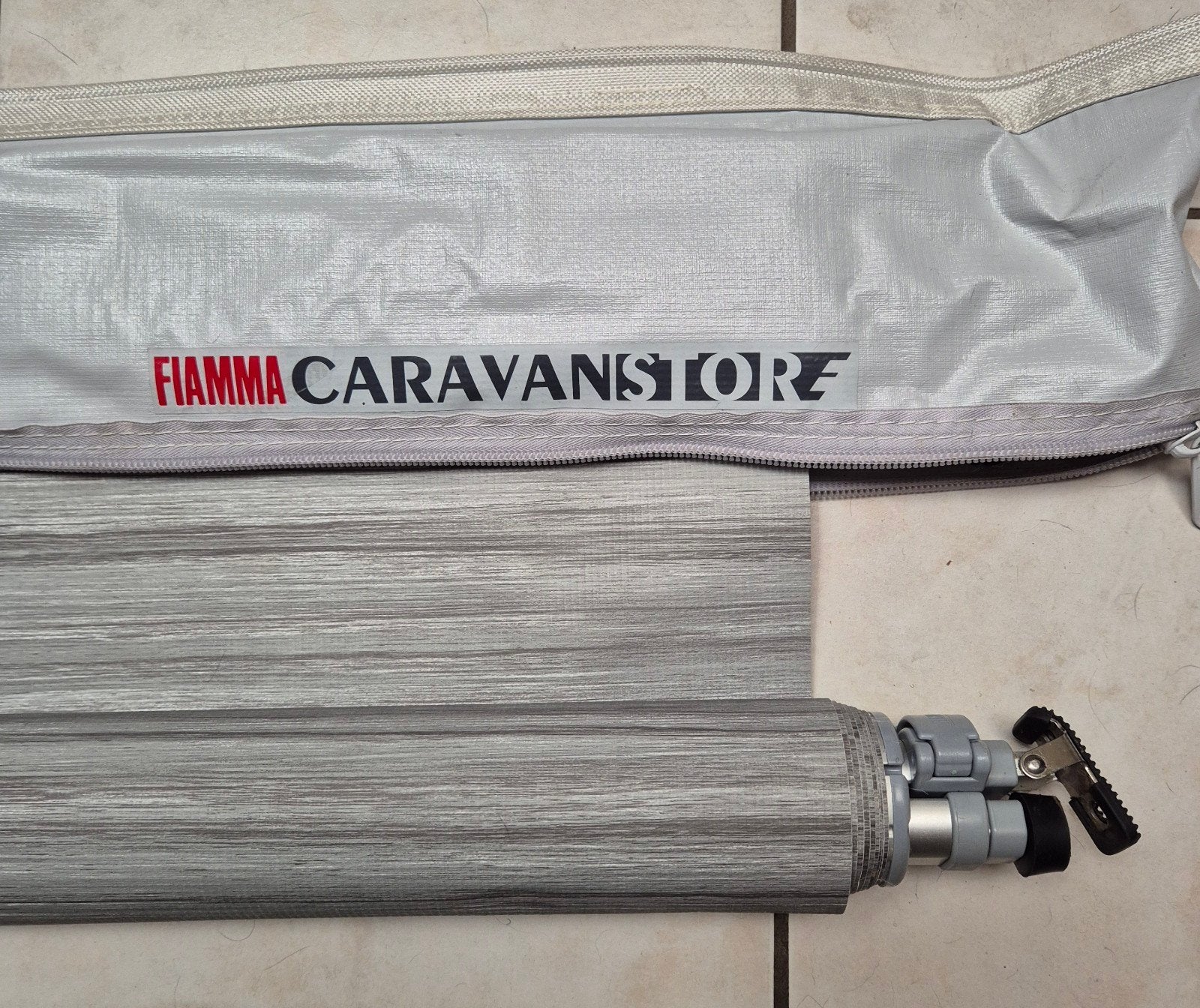 zakluifel Fiamma Caravanstore 225 Royal Grey &  Fiamma Side, Ophalen, Zo goed als nieuw