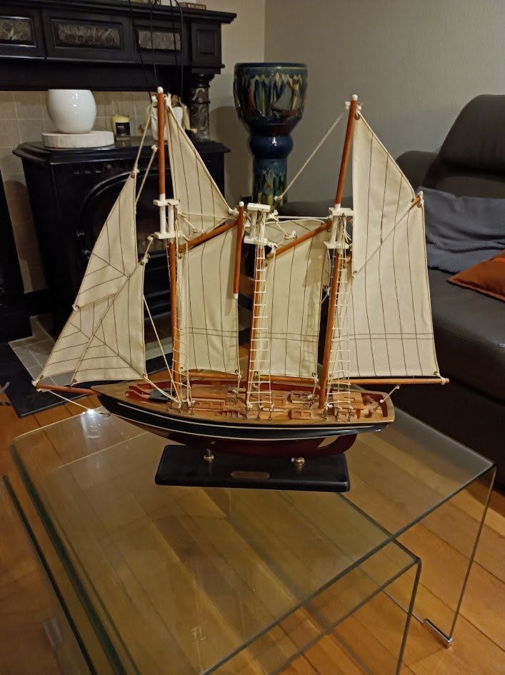Miniatuur zeilboot, Ophalen, Gebruikt