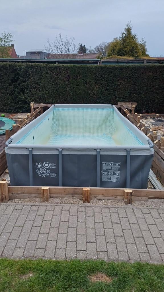 Intex zwembad 5.49m x 2.74m x 1.22m met filter, Tuin en Terras, Gebruikt, 200 tot 300 cm, Rechthoekig, Ophalen