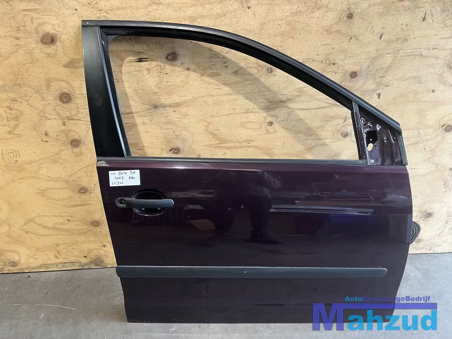 VW POLO 9N Paars LC3W Rechts voor deur portier 2001-2008, Auto-onderdelen, Gebruikt, Volkswagen AG, Vw@volkswagen.de, Volkswagen