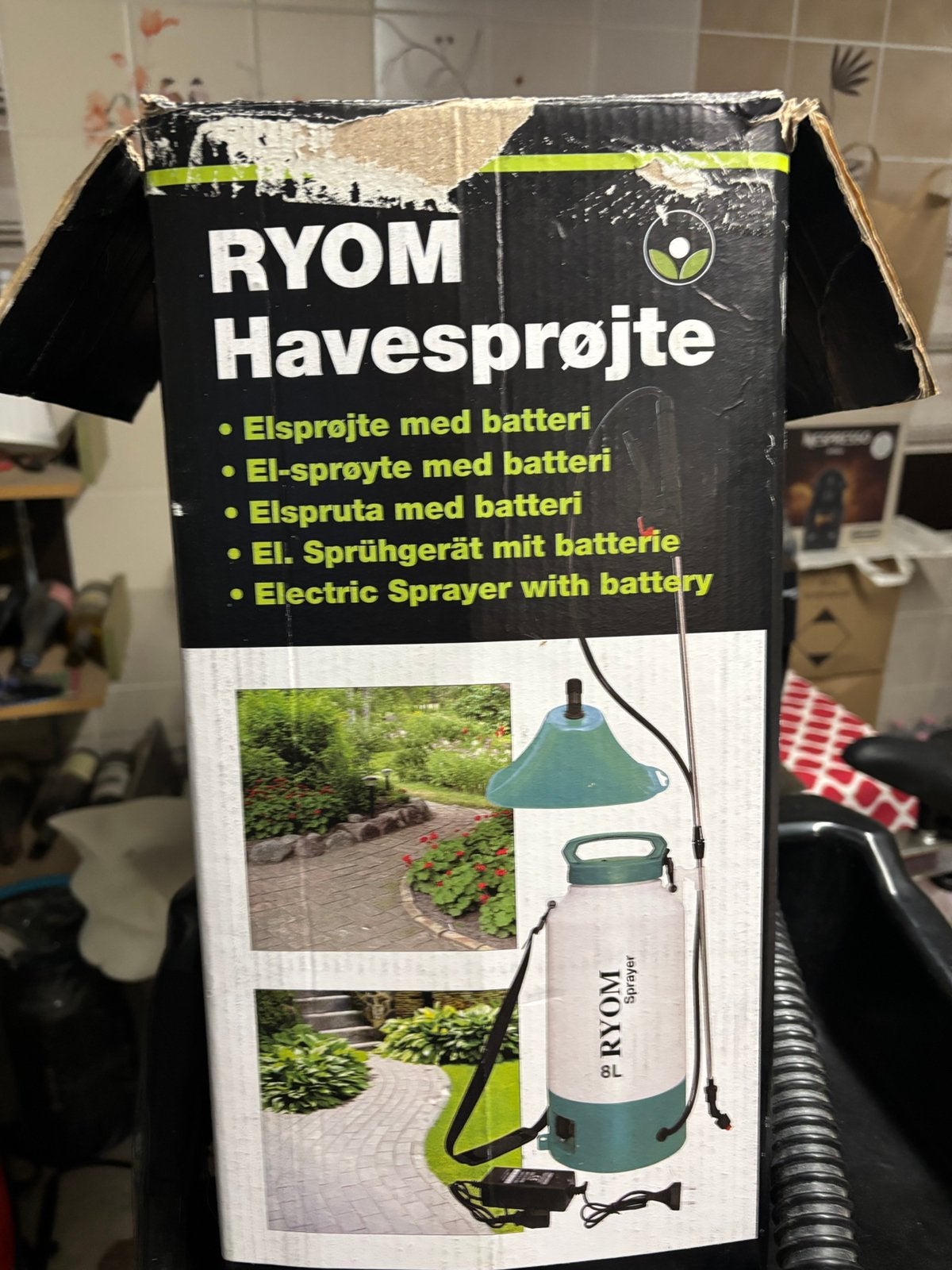 Elektrische oplaadbare sproeier van 8 liter z-g als nieuw, Tuin en Terras, Ophalen, Zo goed als nieuw