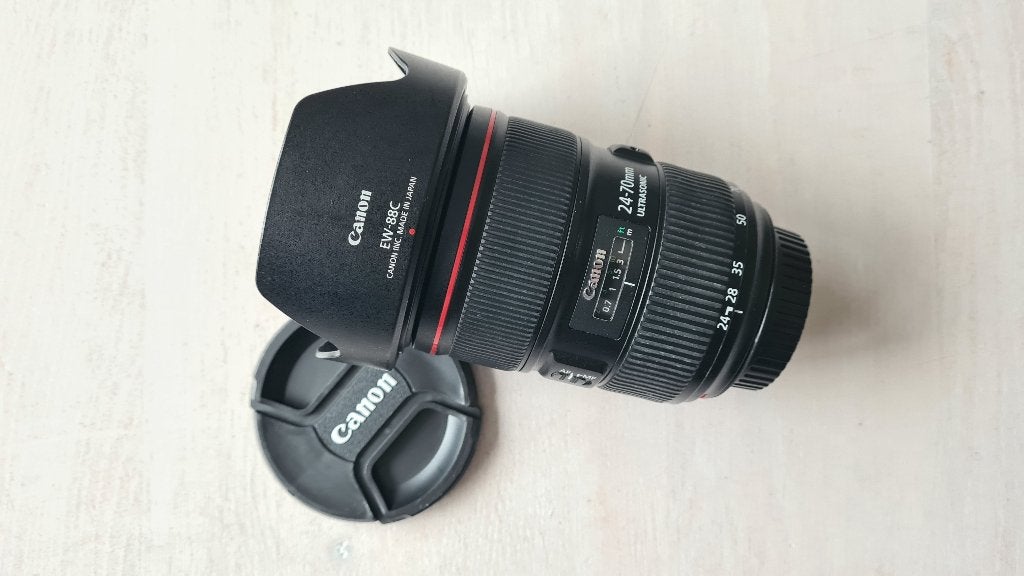 Canon EF 24-70mm 2.8L II USM, Ophalen, Gebruikt, Canon, Zonnekap