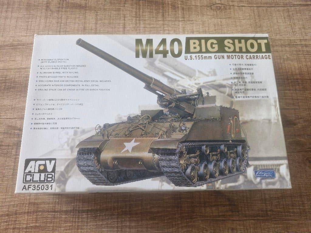 AFV 1/35 M40 U.S. 155mm Gun Motor Carriage Big Shot, Overige merken, Tank, 1:32 tot 1:50, Nieuw