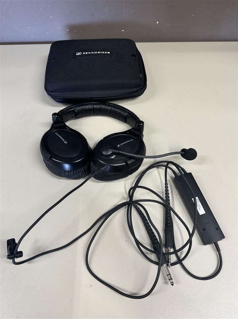 Koptelefoon Senheiser HME 95 met case, Ophalen of Verzenden, Zo goed als nieuw