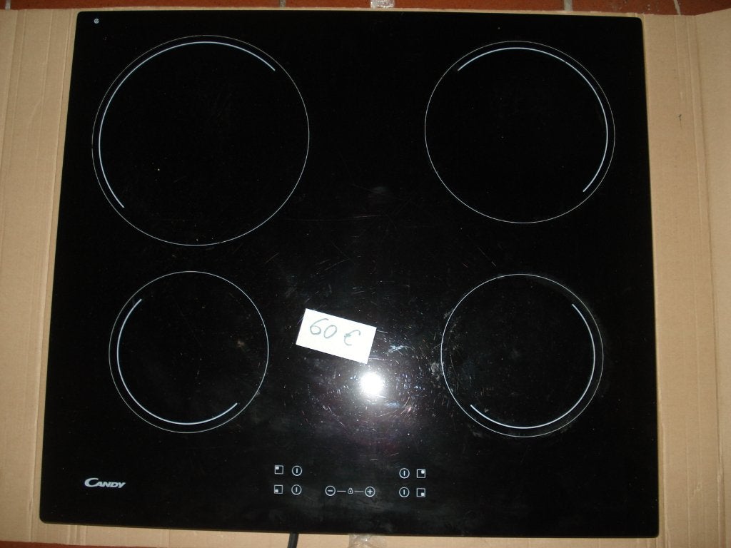 Kookplaat elektrisch, Electroménager, Tables de cuisson, 4 zones de cuisson, Encastré, Comme neuf, Enlèvement