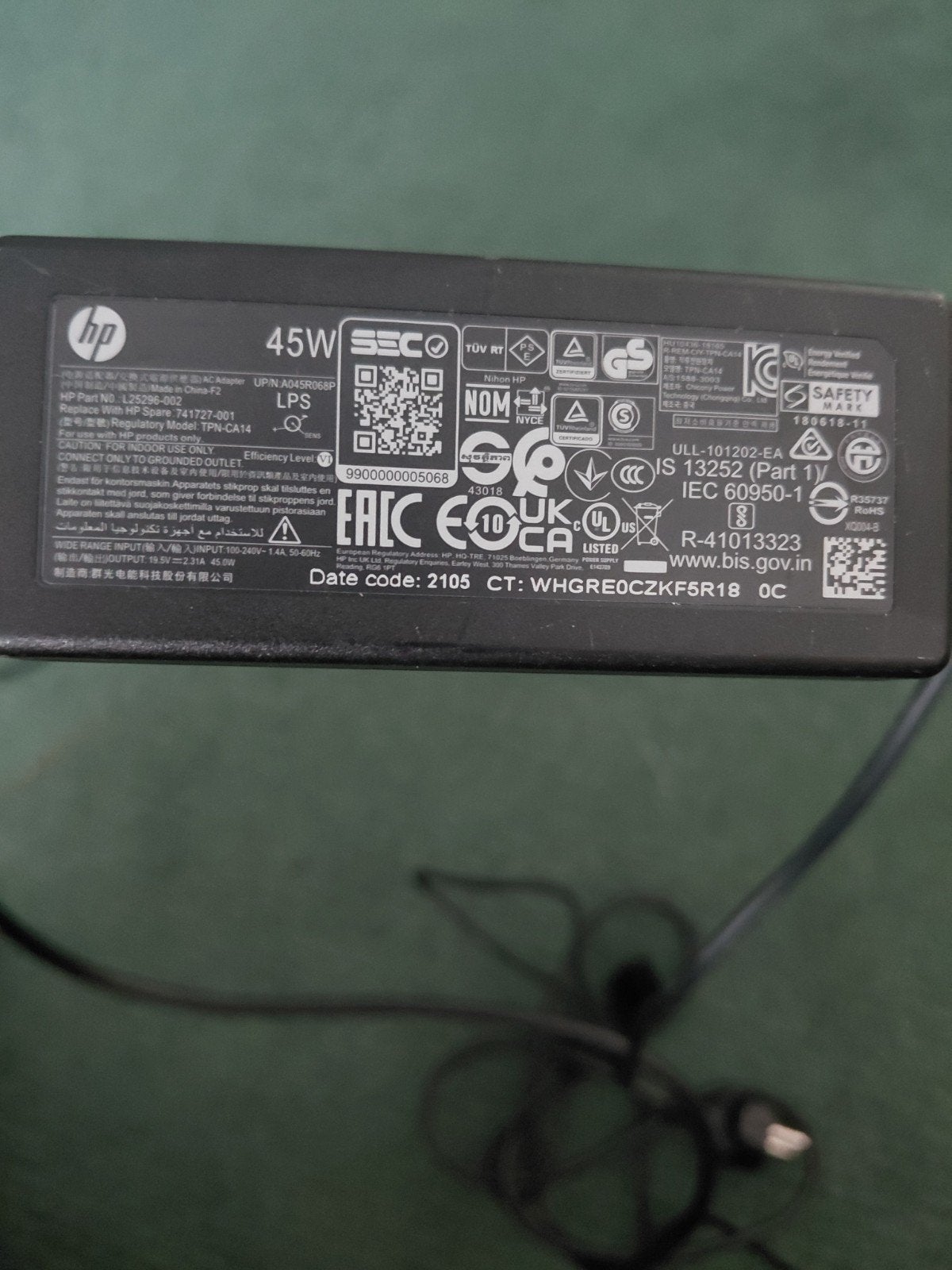 laptop lader 20, Enlèvement ou Envoi
