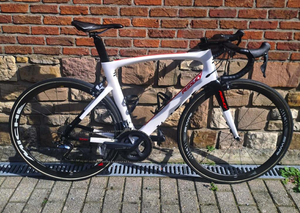 Ridley Noah SL carbonnen racefiets maat M, Carbon, Velgrem, Zo goed als nieuw, Meer dan 20 versnellingen
