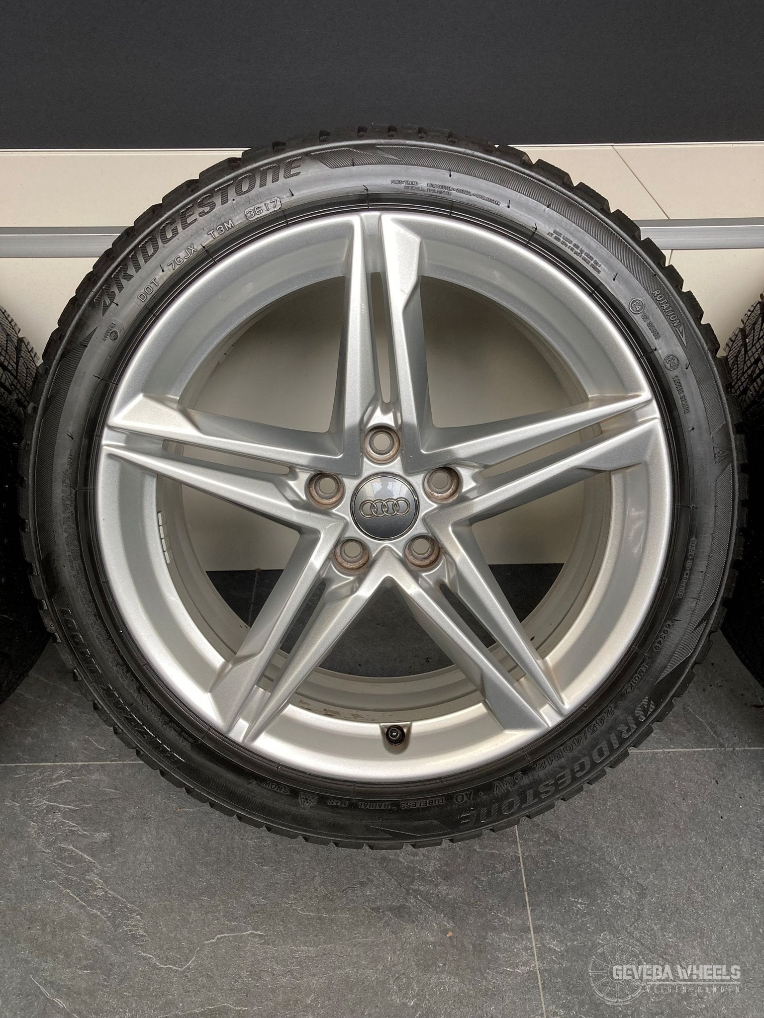 18'' originele Audi A4 B8 B9 velgen + winterbanden 5x112 8W0, Auto-onderdelen, 18 inch, -, -, Banden en Velgen