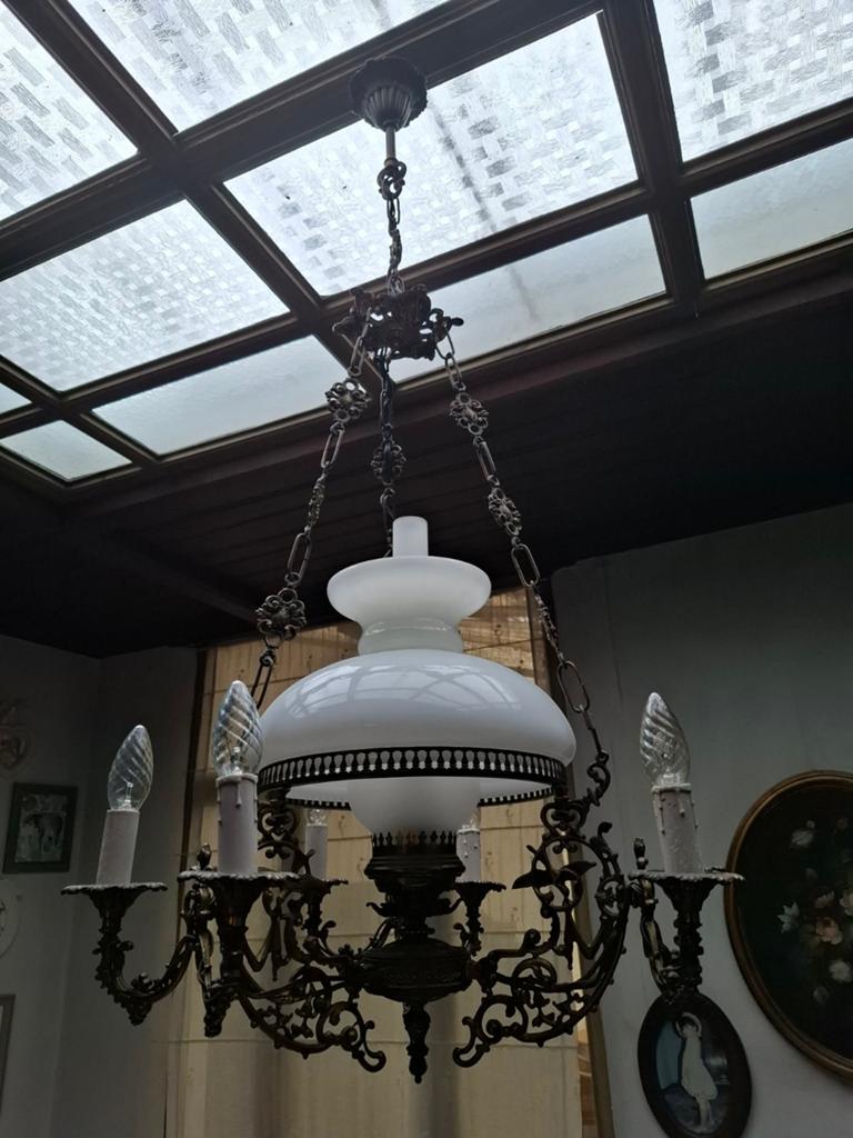 oude lamp, Antiek en Kunst, Antiek | Verlichting, Ophalen of Verzenden