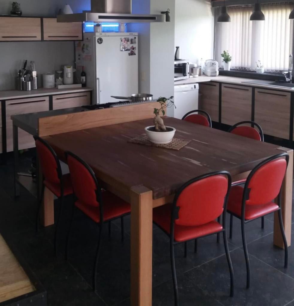 Table en frêne massif, Maison & Meubles, Enlèvement, Comme neuf