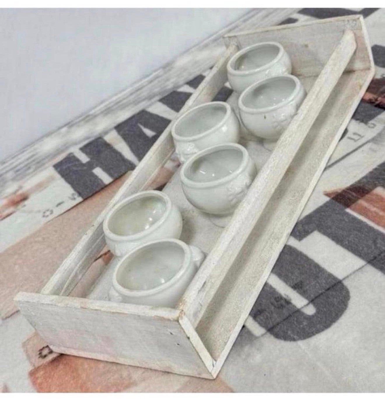 Planche en bois vintage 6 coquetiers, plateaux à coquetiers, Enlèvement ou Envoi