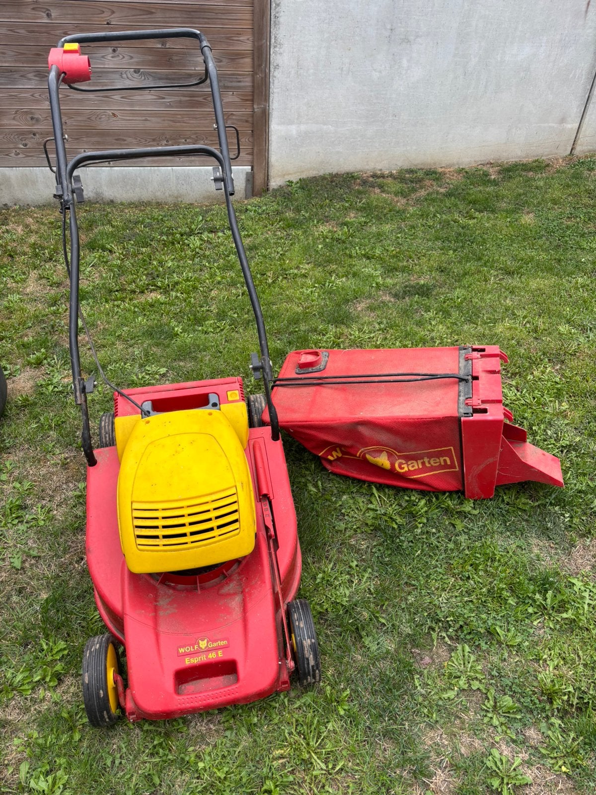 Elektrische grasmachine/Wolf Garten, Ophalen, Gebruikt, Elektrische grasmaaier, Opvangzak