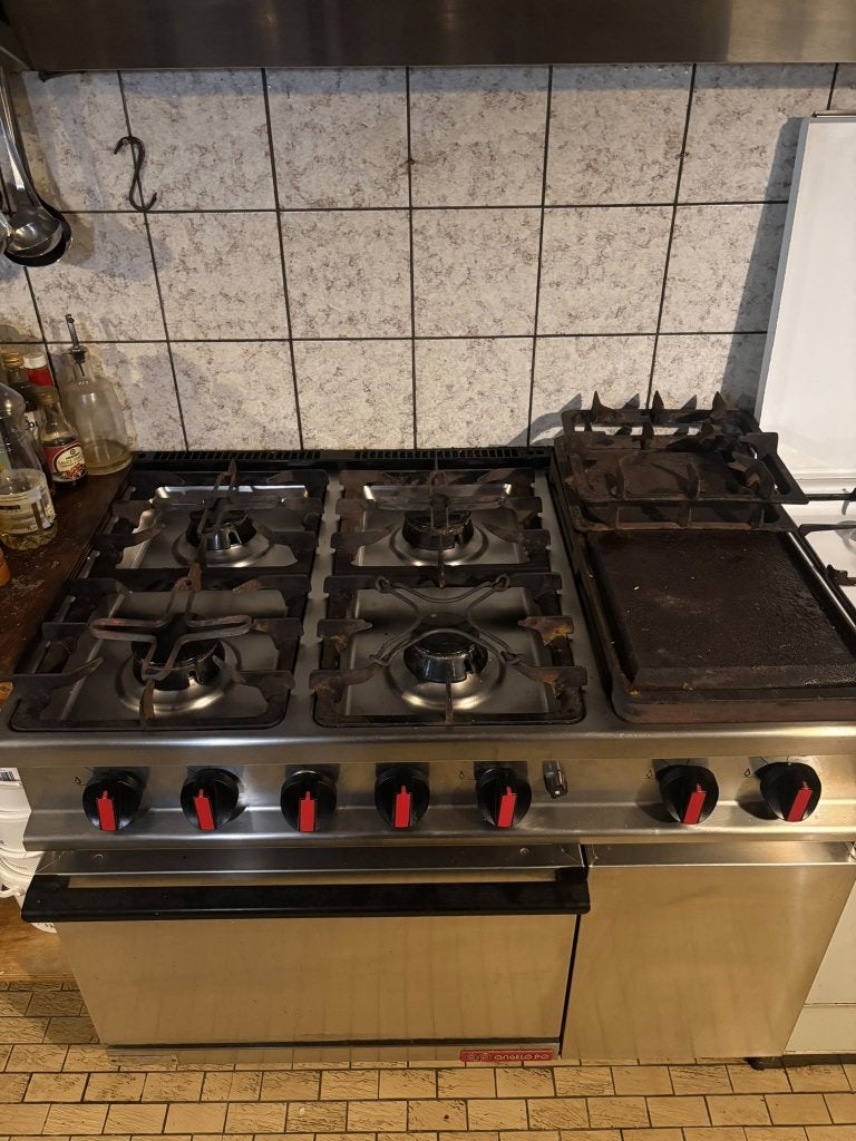 Gasfornuis Angelo Po, Elektronische apparatuur, Fornuizen, Ophalen, Gebruikt, Warmhoudplaat, Gas