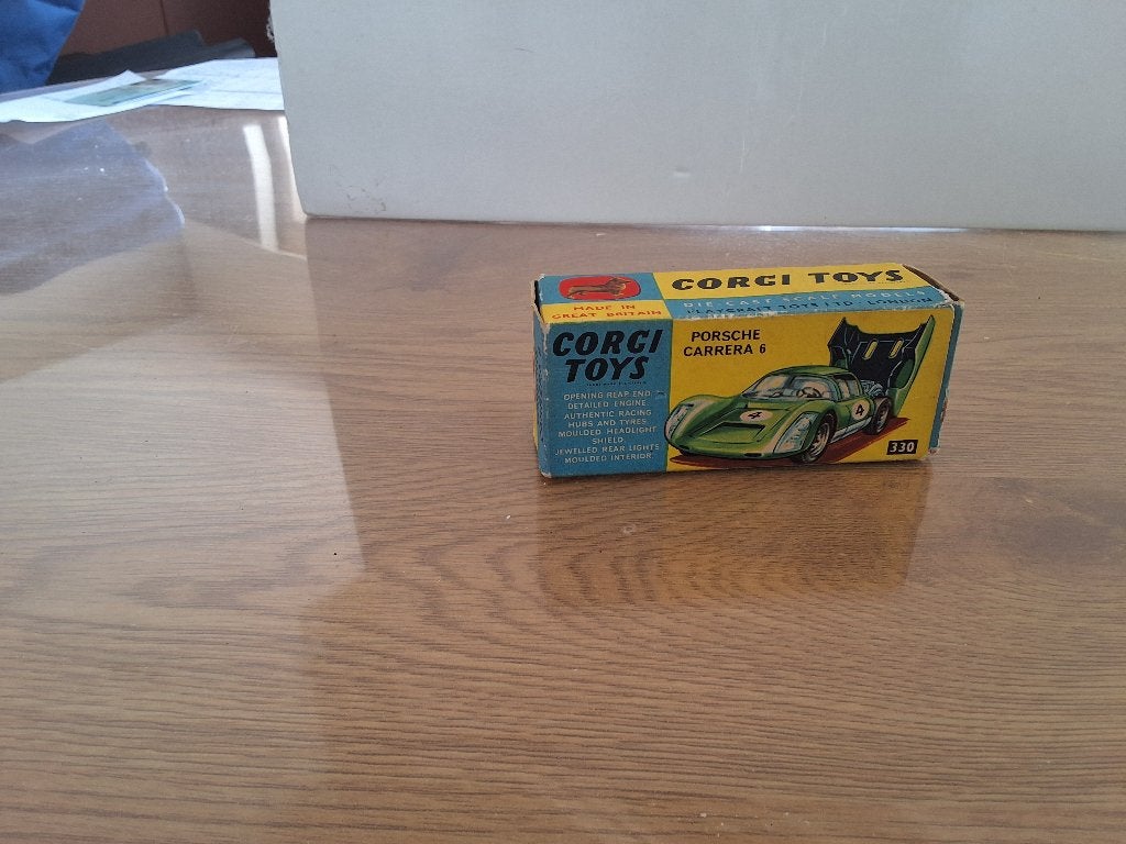 corgi-toys 330  porsche carrera 6, Ophalen of Verzenden, Gebruikt, Auto, Corgi