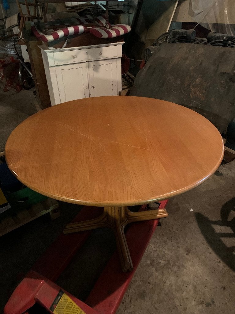 Ronde tafel, Enlèvement, Comme neuf, Rond, Pin
