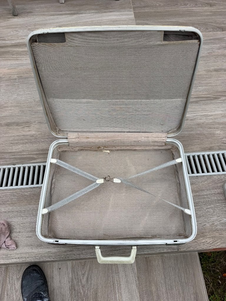 Vintage reiskoffer, Ophalen, Gebruikt, Hard kunststof, Uitschuifbare handgreep