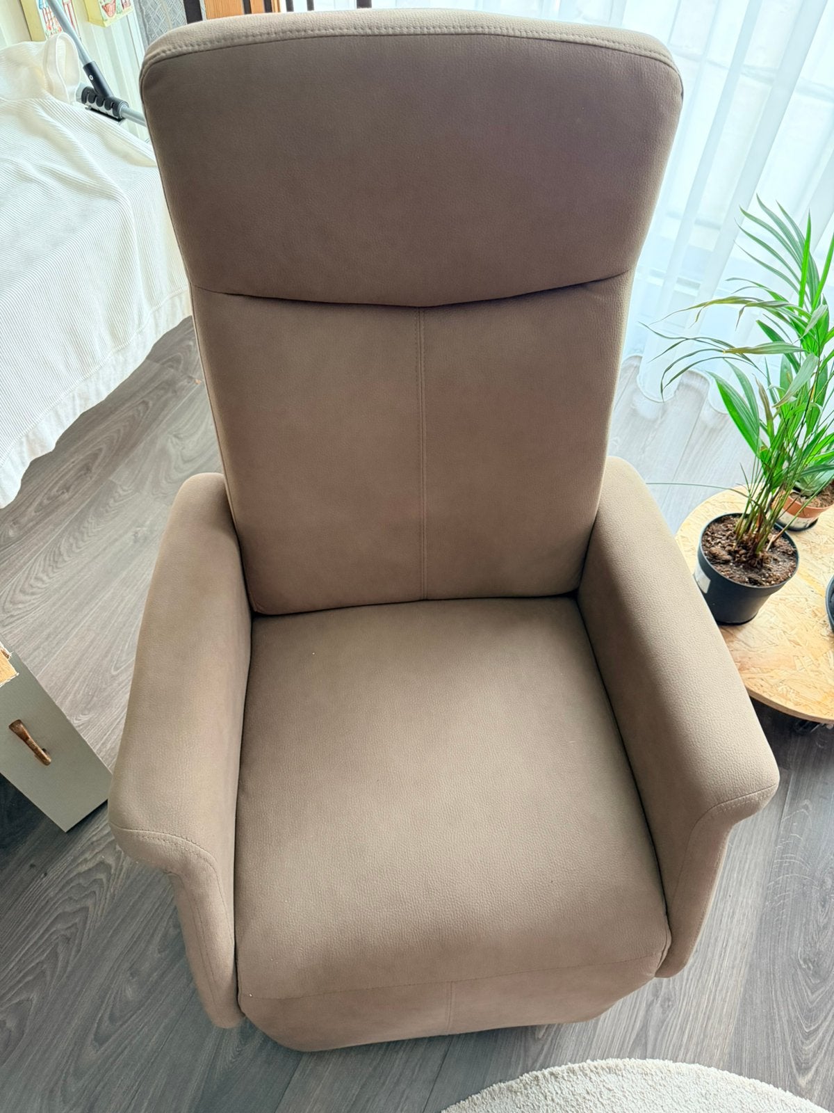 Relaxzetel manueel, Ophalen, Zo goed als nieuw, Stof