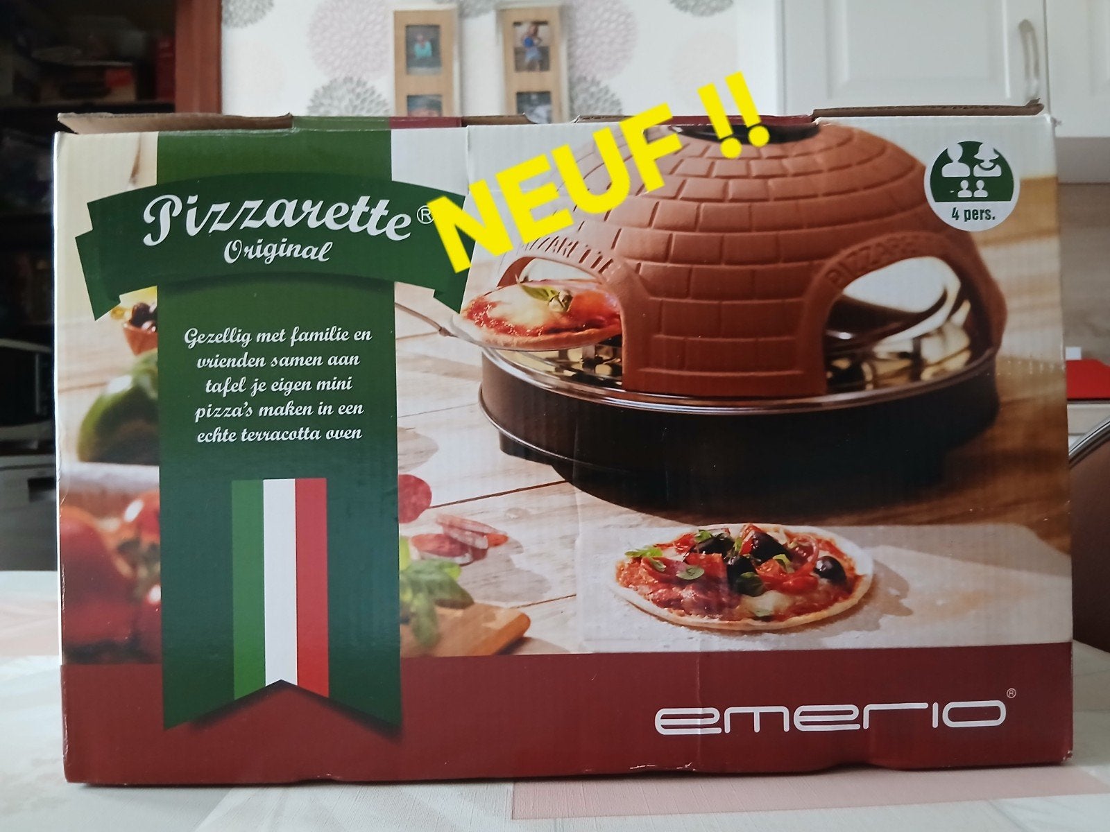 Pizzarette - NIEUW apparaat in de verpakking, Ophalen of Verzenden, Nieuw, 4 t/m 7 personen