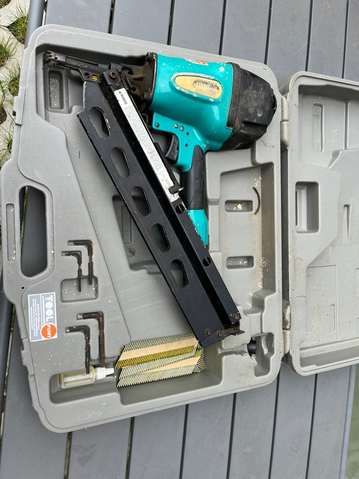 Hevi Tool 34 Framing Nailer / nagelpistool (50–90 mm), Bricolage & Construction, Outillage | Outillage à main, Utilisé, Enlèvement