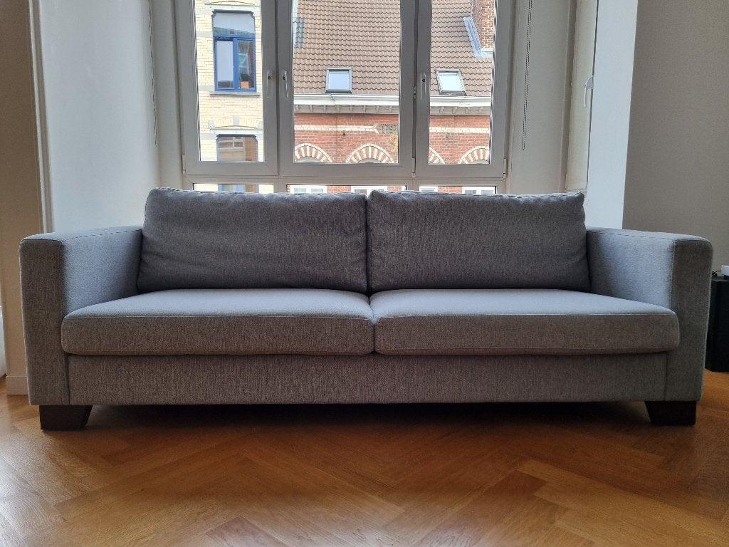 canapé 3 places, Ophalen, Gebruikt, 75 tot 100 cm, Stof