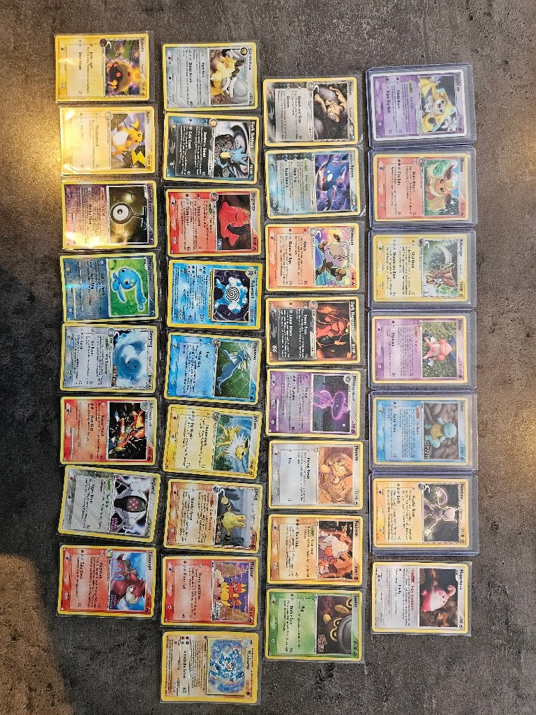 Pokémon kaarten van vroeger, Hobby en Vrije tijd, Ophalen, Gebruikt, Meerdere kaarten, Foil