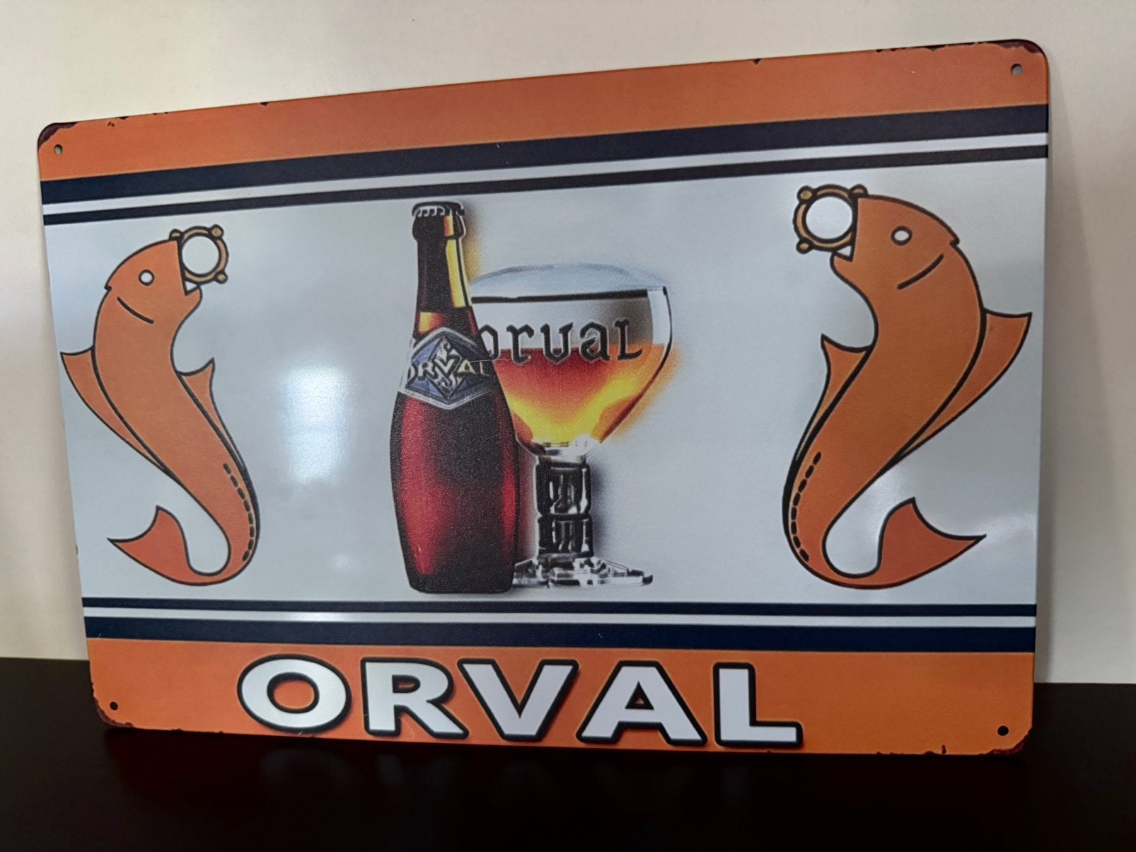 Panneau d'affichage en métal Orval, Collections, Enlèvement ou Envoi, Neuf, Panneau publicitaire