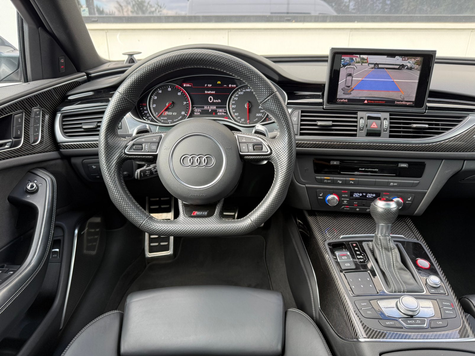 Audi RS6 C7.5 - PANO  - MATRIX - B&O - TREKHAAK - BTW/VAT!!!, Auto's, Audi, Automaat, Dealer onderhouden, Leder, Bedrijf