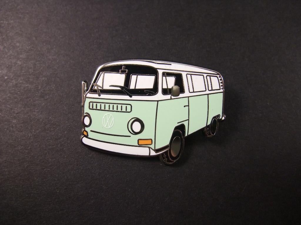 Volkswagen T2 bestelbus jaren 70, emaille pin, Verzamelen, Ophalen of Verzenden, Zo goed als nieuw