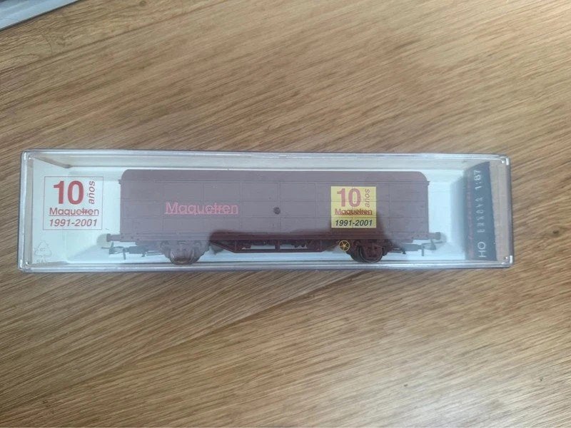 Wagon JPD Maquetren 10 Aniversario H0 Electrotren 1758K, Autres marques, Enlèvement ou Envoi, Wagon, Comme neuf