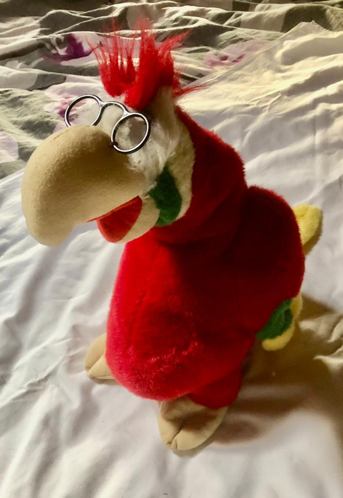 perroquet en peluche, Ophalen of Verzenden, Zo goed als nieuw