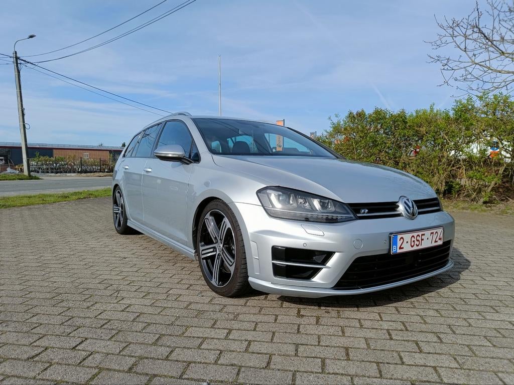 Volkswagen golf 7 r variant 2016, Auto's, Automaat, Alcantara, Break, Zilver of Grijs